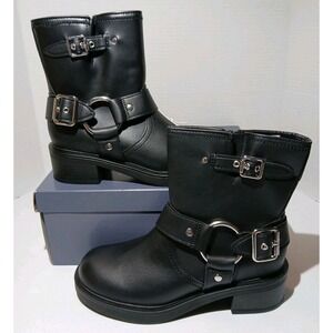 UT Black‎ Connor Ankle Boots Women'S Size 6.5 Memory Foam BNIB #1366